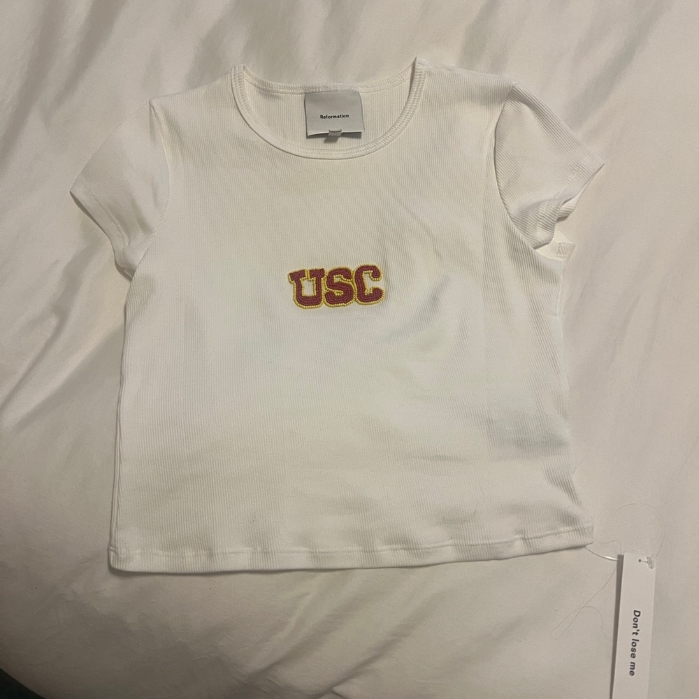 USC custom beaded reformation top